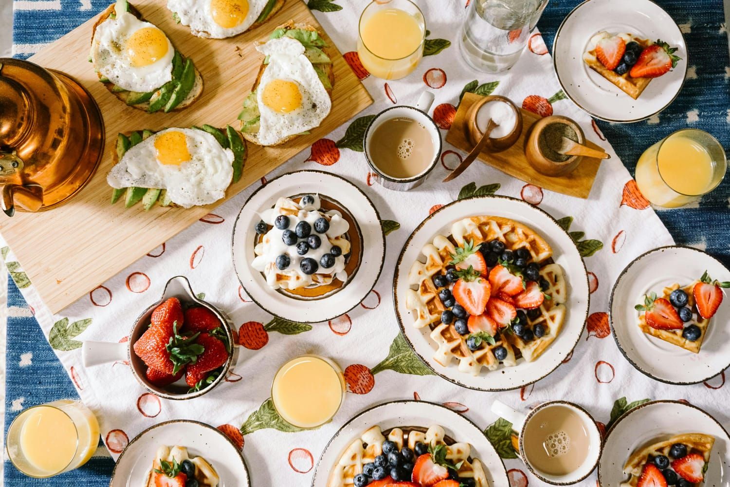 Frühstücksteller mit Kaffee für einen Morgen in Chemnitz