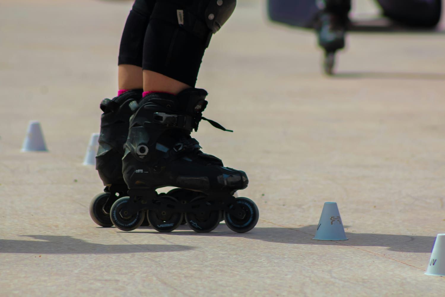 Inline-Skater auf einer Abendroute beim Chemnitzer Nachtskaten