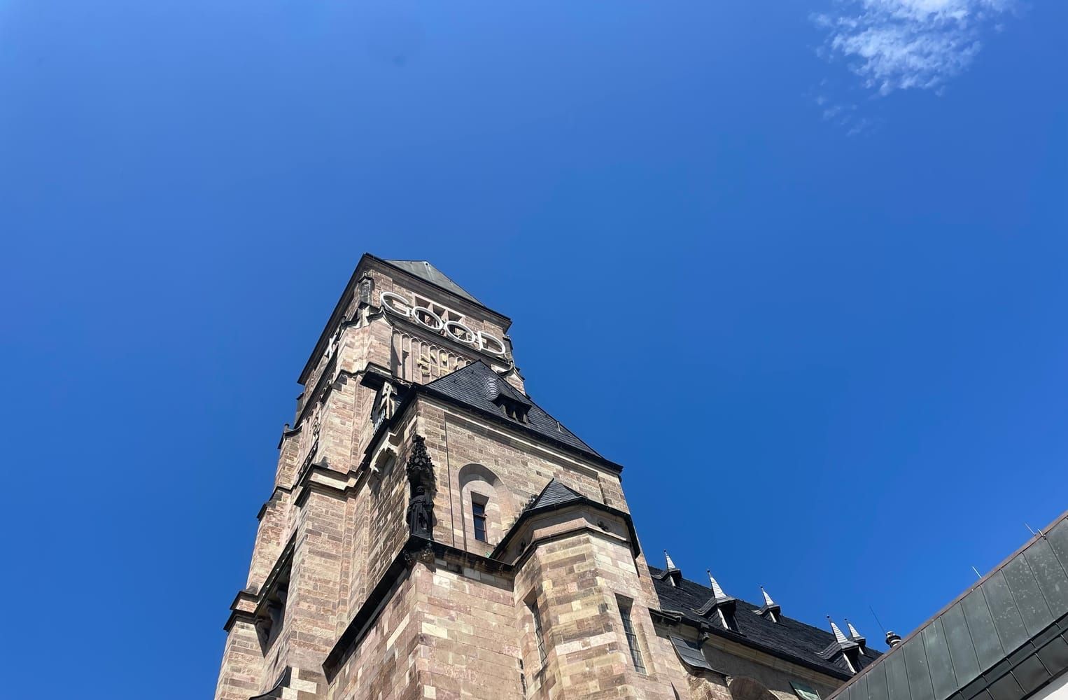 Schlosskirche und Schlossteich in Schloßchemnitz