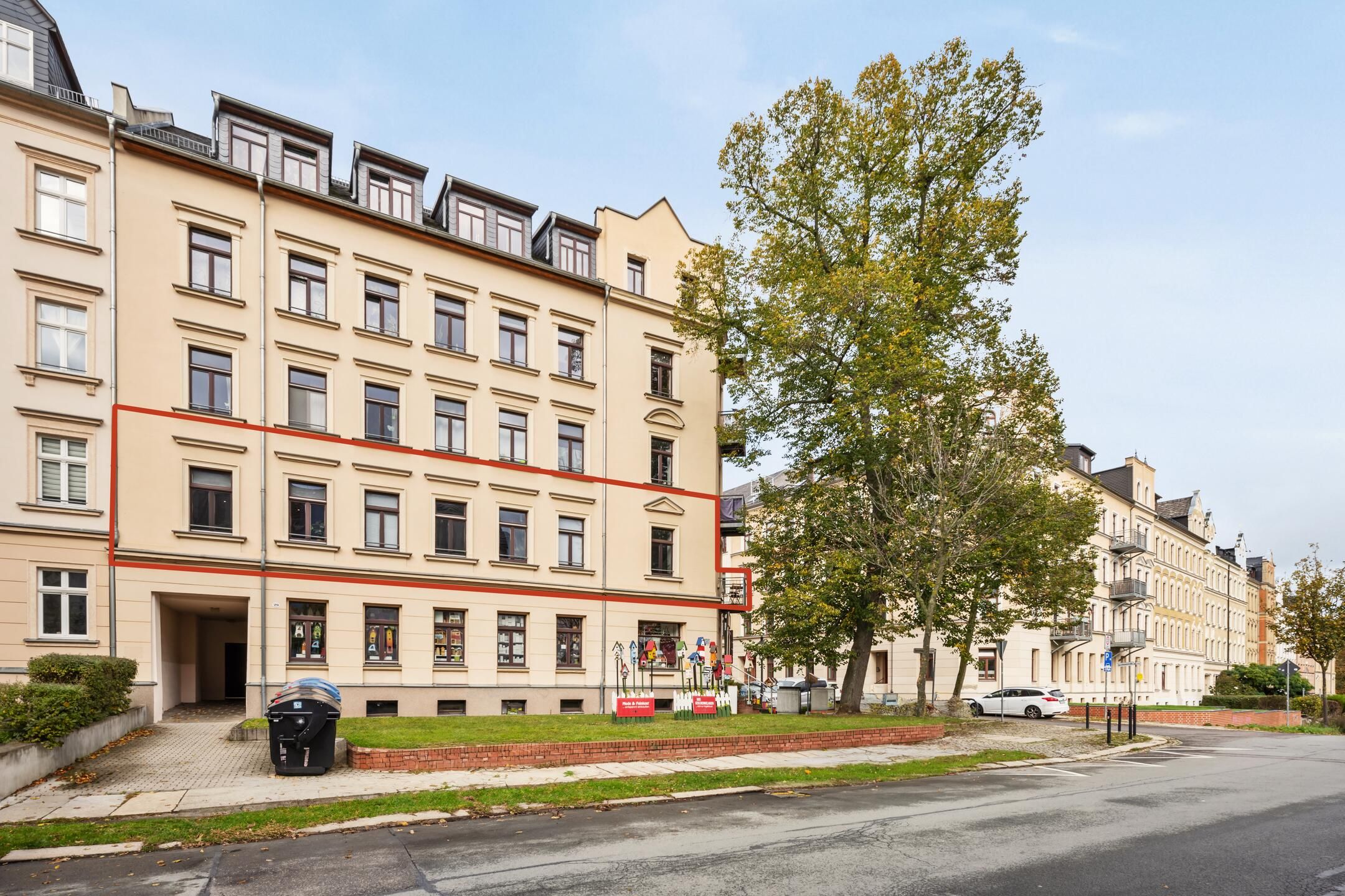 Gründerzeit-Fassade der Salzstraße 29 in Chemnitz
